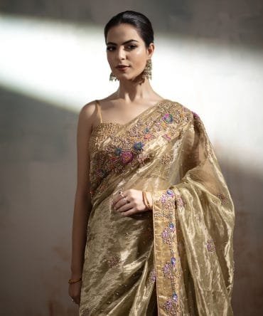 Embellished Tissue Saree
