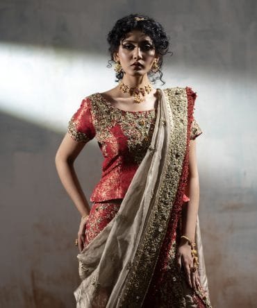 Mughal Jaal Embroidered Lehenga