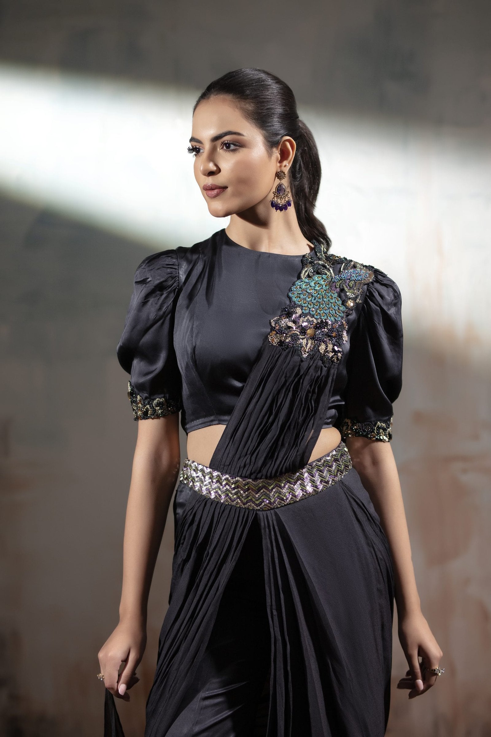 Embellished Peacock Concept Saree