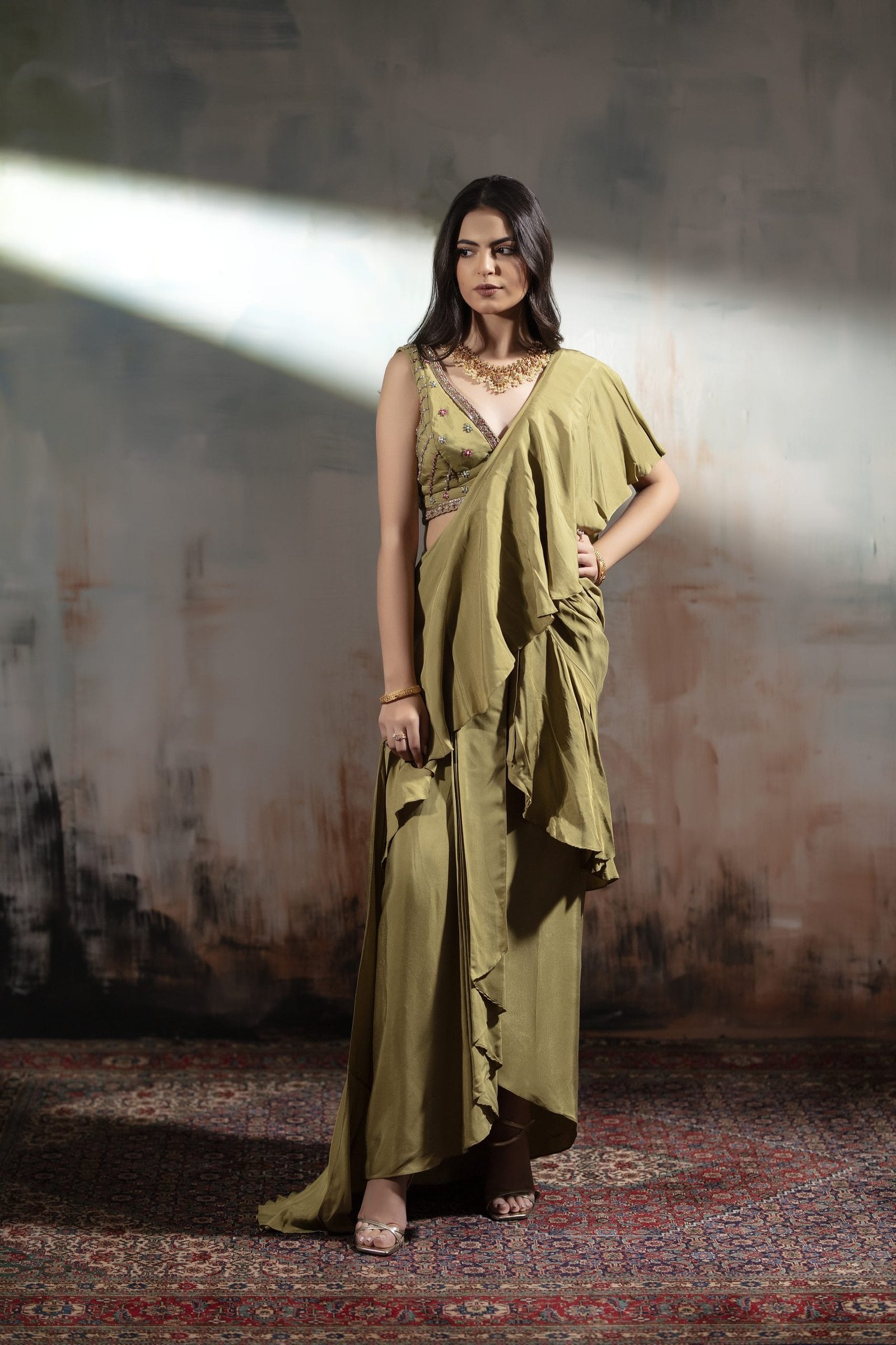 Blouse Drape Skirt