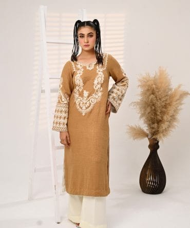 Long Kurta Style Shirt with Side Pockets