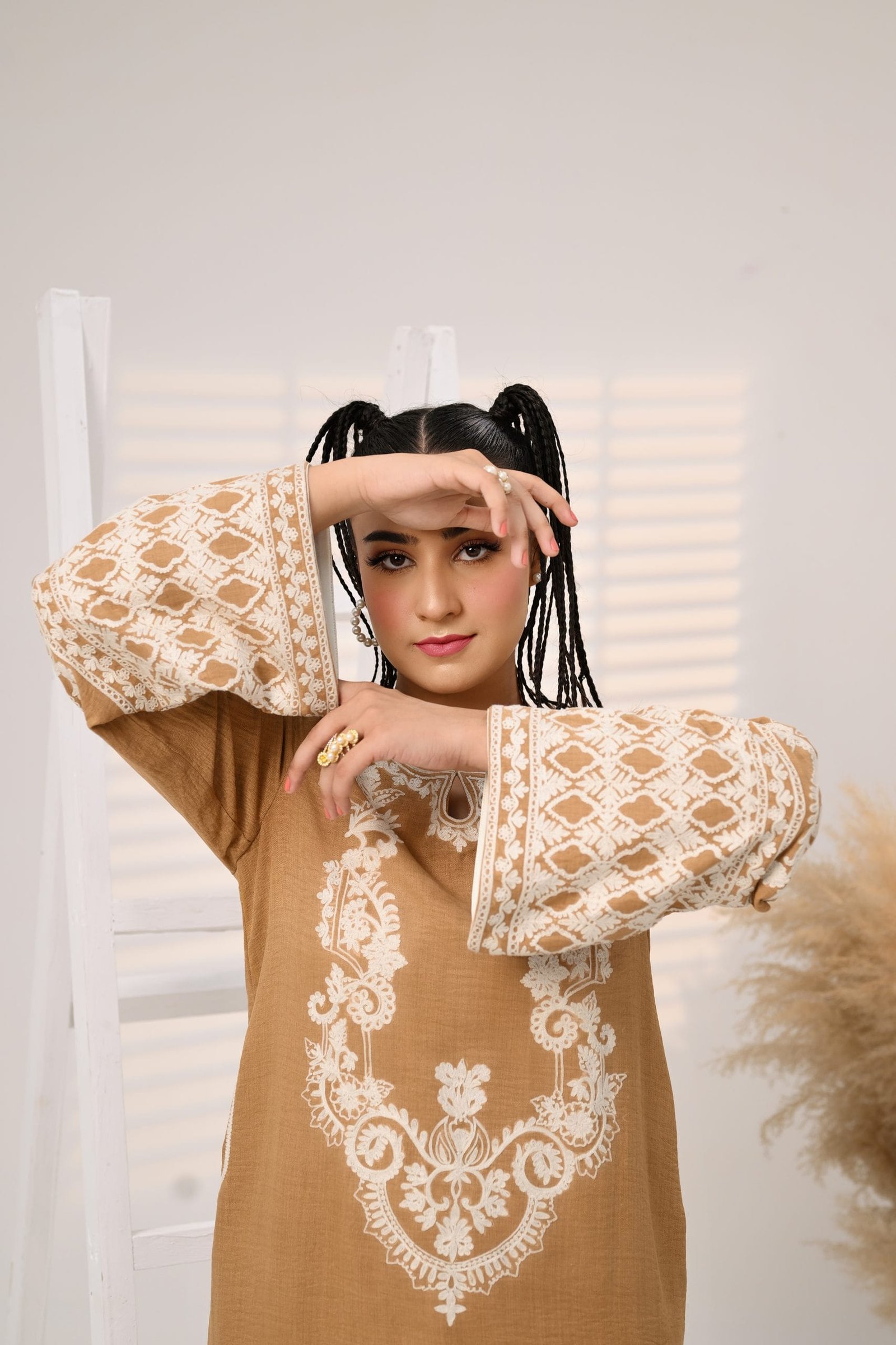 Long Kurta Style Shirt with Side Pockets - Image 8